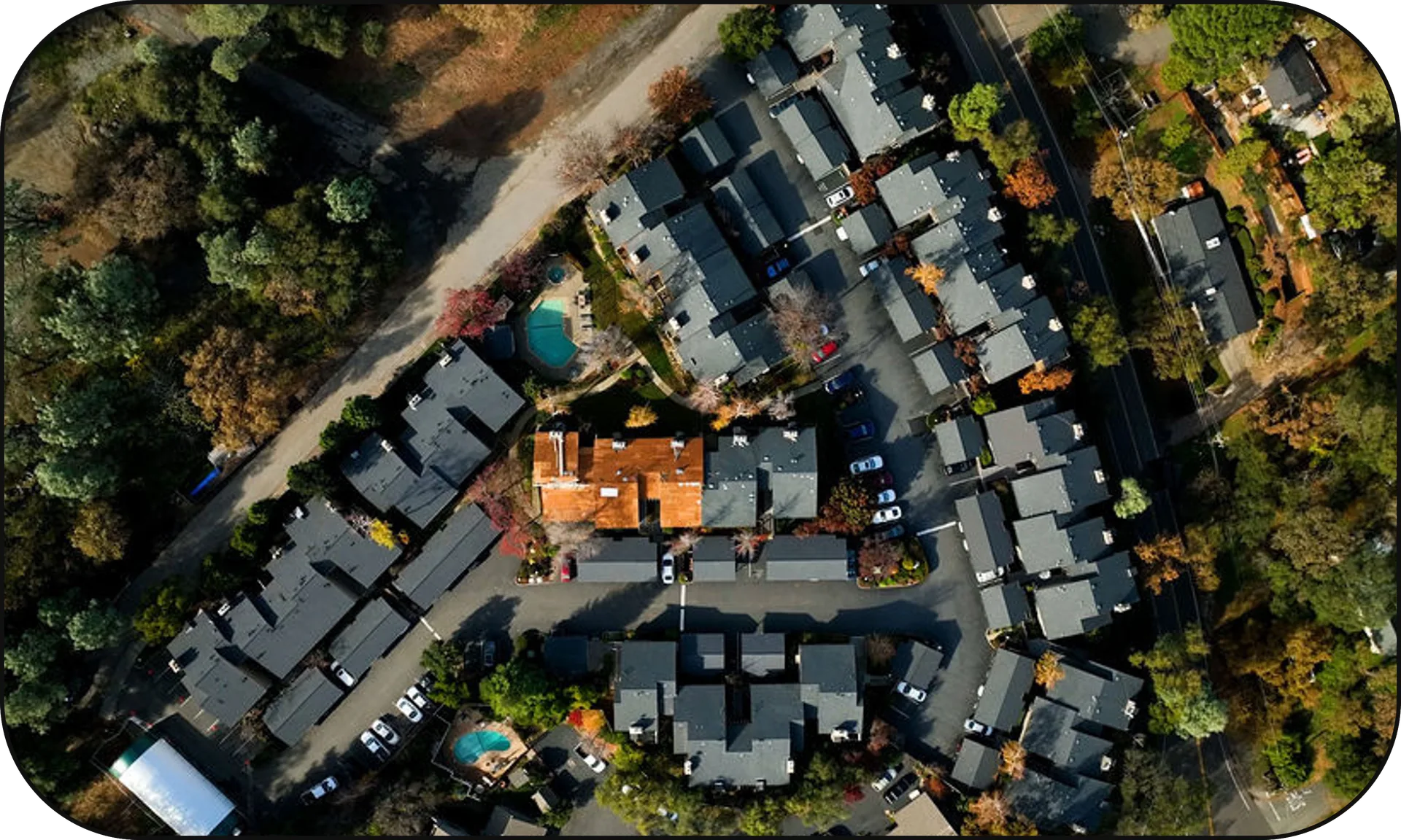 Multi-building roofing and structural restoration in Auburn Oak Point HOA